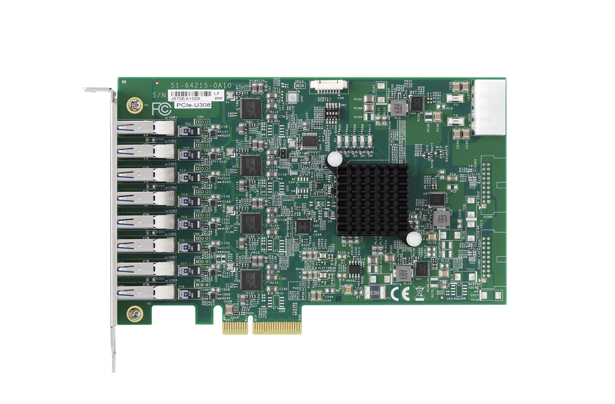 PCIe-U308 8-port USB3 Vision 影像擷取卡
